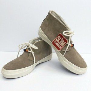 Vans Rhea Khaki Suede Hi-Top Lace-Up Slim Classic Size 5